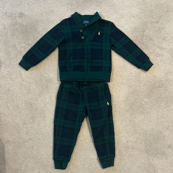 Polo Ralph Lauren Other - Polo by Ralph Lauren Dark Green Plaid Jacket
